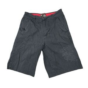 Nobo No‎ Boundaries Men's Size 30 Bermuda Shorts Black All Seeing Eye Graphic